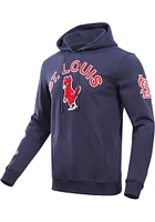 Pro Standard St Louis Cardinals Mens Navy Blue Classic Bristle Fashion Hood