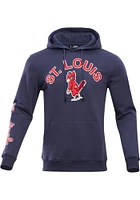 Pro Standard St Louis Cardinals Mens Navy Blue Classic Bristle Fashion Hood