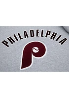 Pro Standard Philadelphia Phillies Grey Bristle Short Sleeve Fashion T Shirt
