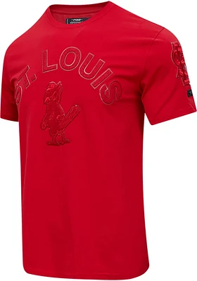 Pro Standard St Louis Cardinals Red Triple Short Sleeve Fashion T Shirt
