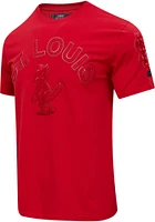 Pro Standard St Louis Cardinals Red Triple Short Sleeve Fashion T Shirt