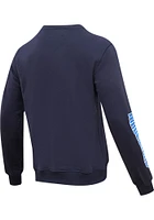 Pro Standard Dallas Mavericks Mens Navy Blue Classic Bristle Long Sleeve Fashion Sweatshirt