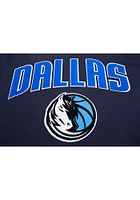Pro Standard Dallas Mavericks Mens Navy Blue Classic Bristle Long Sleeve Fashion Sweatshirt