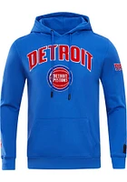 Pro Standard Detroit Pistons Mens Blue Classic Bristle Fashion Hood