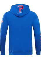 Pro Standard Detroit Pistons Mens Blue Classic Bristle Fashion Hood