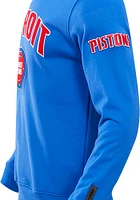 Pro Standard Detroit Pistons Mens Blue Classic Long Sleeve Fashion Sweatshirt