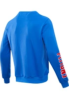 Pro Standard Detroit Pistons Mens Blue Classic Long Sleeve Fashion Sweatshirt