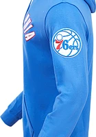 Pro Standard Philadelphia 76ers Mens Blue Classic Bristle Fashion Hood