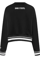 Pro Standard Ohio State Buckeyes Womens Black Pearl Crew Sweatshirt