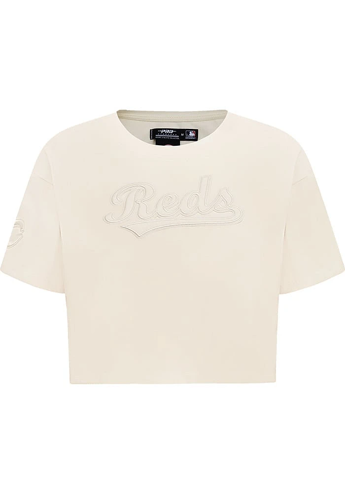 Pro Standard Cincinnati Reds Womens Tan Neutrals Short Sleeve T-Shirt