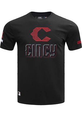 Pro Standard Cincinnati Reds Black City Connect Short Sleeve Fashion T Shirt