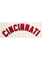 Pro Standard Cincinnati Reds Mens White Pinstripe Retro Classic Fashion Hood