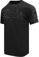 Pro Standard Cincinnati Reds Black Triple Short Sleeve Fashion T Shirt