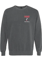 Jayden Perry Rally Mens Black Cincinnati Bearcats NIL Embroidered Crew Sweatshirt