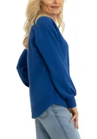 Flying Colors Kentucky Wildcats Womens Blue Yoke Crew Sweatshirt