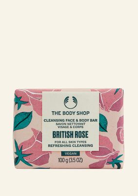 British Rose Cleansing Face & Body Bar | British Rose