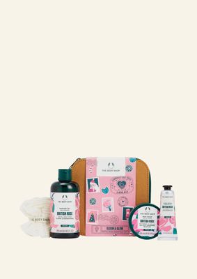 Bloom & Glow British Rose Essentials Gift | Bath and Body gifts