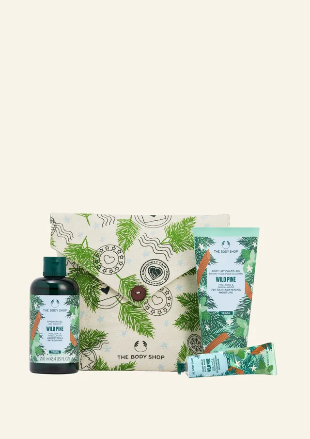 The Body Shop Cherries & Cheer Essential Body Care Holiday Gift Set, Vegan,  3-Piece Set