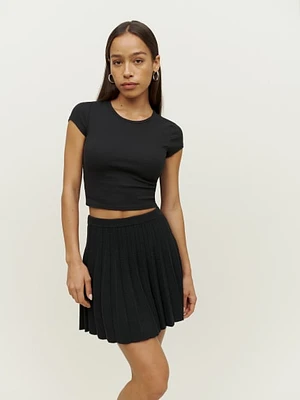 Mattia Cotton Knit Mini Skirt