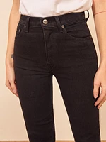 Liza High Rise Straight Cropped Jeans