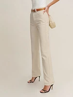 Cynthia High Rise Straight Long Jeans