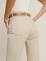 Cynthia High Rise Straight Long Jeans