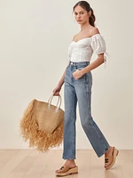 Georgia Retro High Rise Flare Jeans