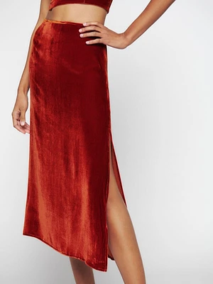 Baylee Velvet Skirt