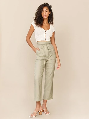 Petites Paros Linen Pant