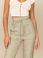 Petites Paros Linen Pant