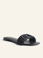 Marcella Ruched Flat Slide