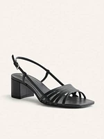 Eleonora Sling Back Block Heel Sandal