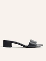 Mandy Minimal Block Heel Mule