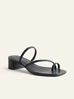 Meena Toe Ring Block Heel Sandal