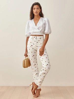 Cynthia Fruitloops High Rise Straight Jeans