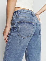 Casey Mid Rise Relaxed Straight Jeans