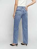 Casey Mid Rise Relaxed Straight Jeans