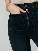 Peyton Zip Ultra High Rise Bootcut Jeans