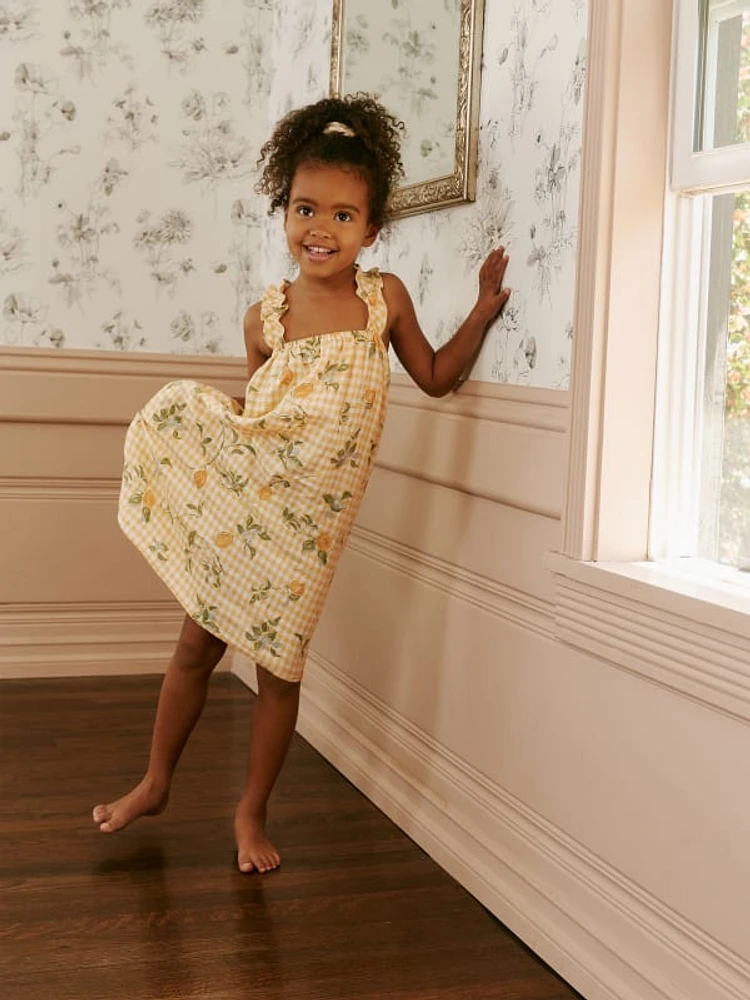 Kids Montecito Linen Dress