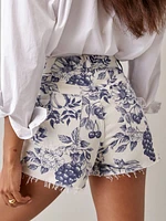 Charlie Toile High Rise Jean Shorts