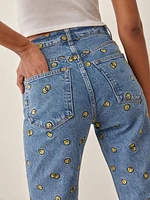 Mixed Emotions High Rise Straight Jeans