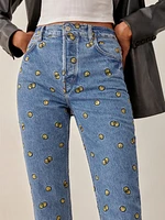 Mixed Emotions High Rise Straight Jeans