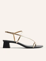 Dani Asymmetrical Block Heel Sandal