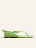 Amelia Terry Thong Wedge Sandal