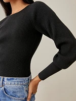 Alber Open Back Sweater