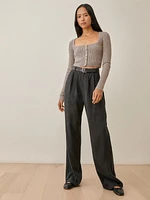 Idina Cashmere Cropped Cardigan