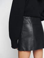 Veda Margie Leather Mini Skirt