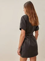 Veda Moto Shirt Dress