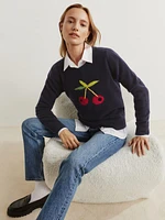 Fruit Intarsia Regenerative Wool Sweater