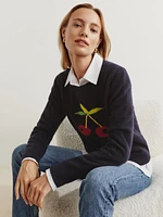 Fruit Intarsia Regenerative Wool Sweater